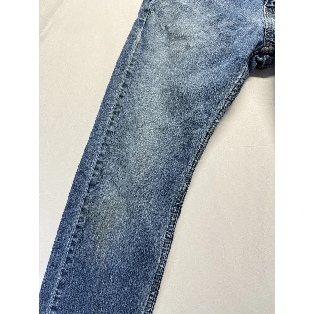 Levi's‎ 505 Jeans 30x32 medium wash Blue Zip Fly Denim Fading Casual